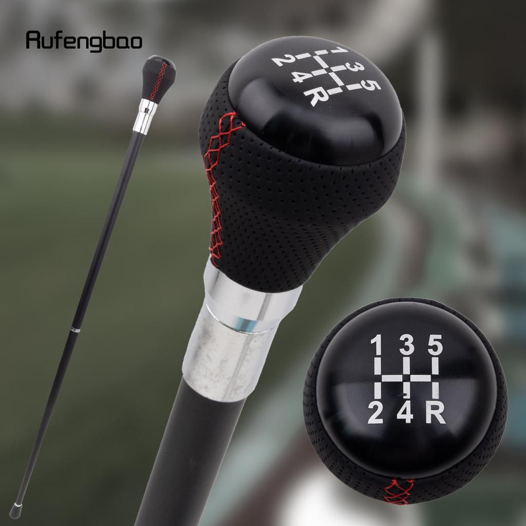 Трость для ходьбы из черной кожи с красным мячом и серебряным покрытием, модная декоративная трость для джентльмена, элегантная трость для косплея, посох 93 см