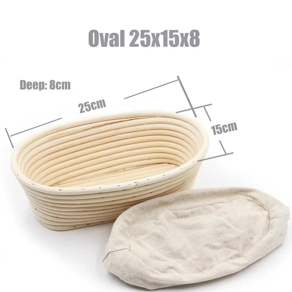 Товары для выпечки Массовая расстойка Banneton Brotform Liner Корзины Плетеная ротанговая корзина Подъем теста