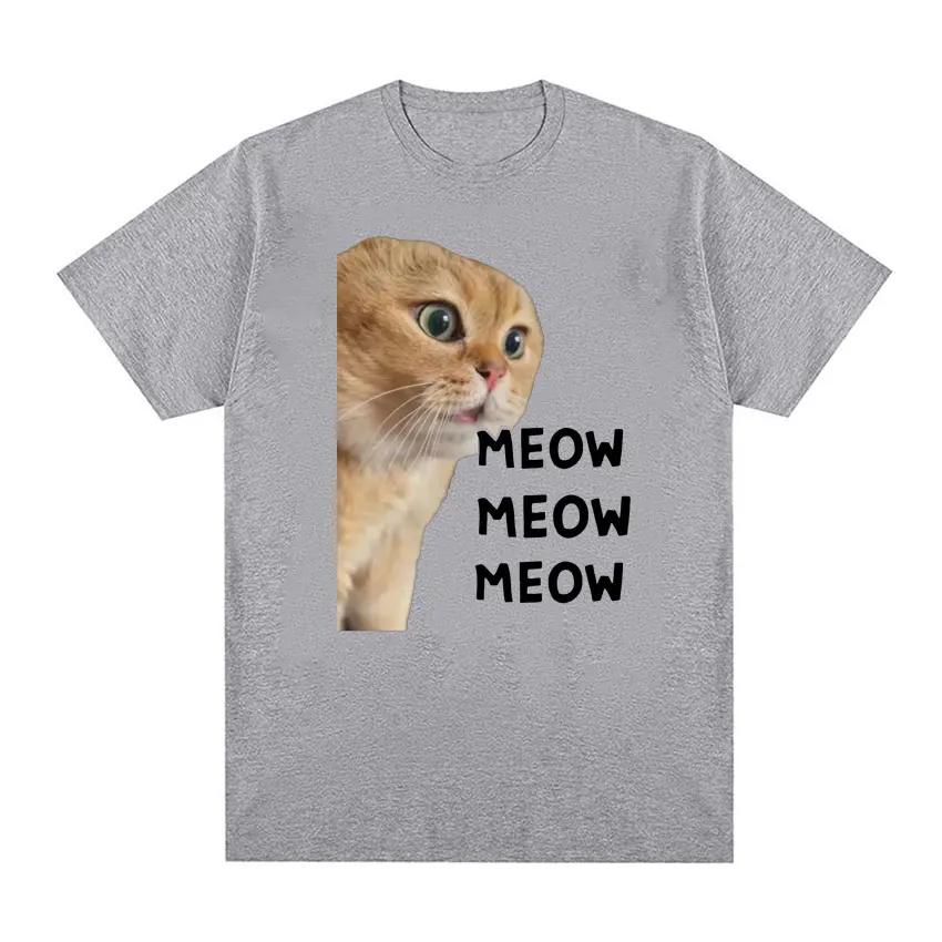 Talking Cat Cute Meme T Shirt for Women Fashion Short Sleeve Funny T Shirts ONeck Unisex Tshirt Tops Graphic T Shirts YK Top