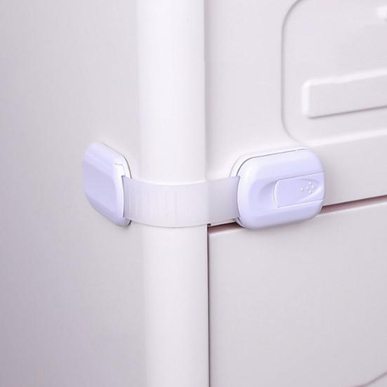 6Pcs Child Proof Drawer Lock Self-Adhesive Baby Proofing Refrigerator Oven Dishwasher Cabinet Cupboard Lock Kids Safety Freezer Door Latch Lock