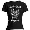 Motorhead Англия Женская Черная Футболка Официально Лицензированная Маленькая Унисекс Футболка