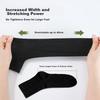 Miiow Disposable Cotton Socks Unisex Large Size Summer Breathable Travel Portable Mid-calf Wash-free Daily Socks Black 5 Pairs