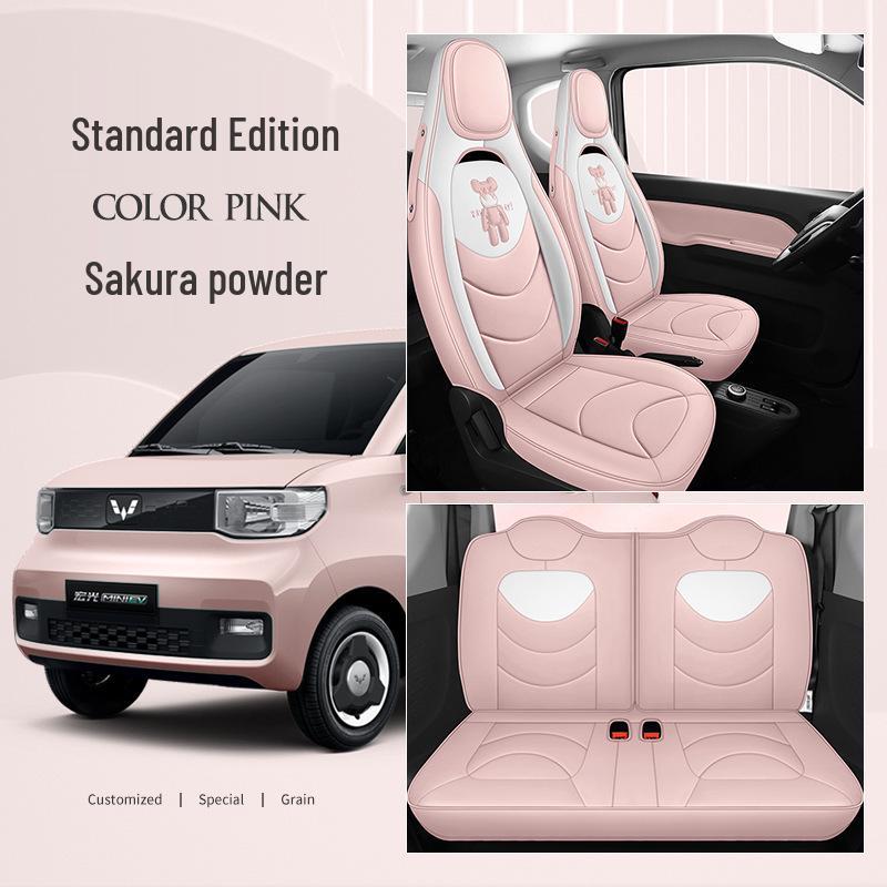 Wuling Hongguang Mini EV Leather Cartoon Car Seat Cushion