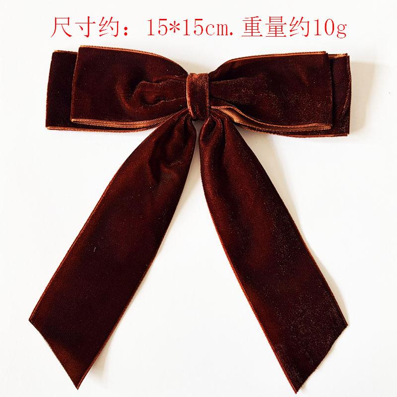 New velvet double bow decoration Christmas tree scene pendant Christmas gift packaging accessories