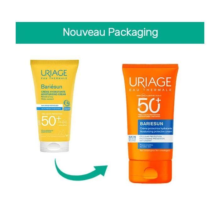 Crème solaire hydratante visage - URIAGE - Bariésun - SPF50+ - Protection UVA/UVB - Eau thermale 50 ml