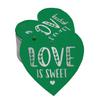 Inkdotpot 100 шт. в упаковке бирка из настоящей серебряной фольги Love Is Sweet на свадьбу