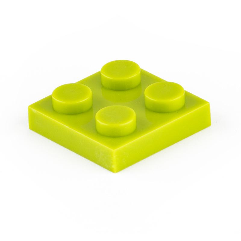 Нетоксичные 80 шт./лот Строительные блоки Moc Пластины Тонкие Фигурки Кирпичики 2x2 Точки Образовательные Творческие Размер Совместим с 3022 Классическая Детская Игрушка