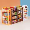 Children'S Simulation Supermarket Small Shelf Play House Toys Miniature Food Play Doll House Mini Display Rack Model Ornament