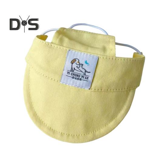 Бейсболка для домашних животных с отверстиями для ушей, регулируемая солнцезащитная кепка для собак, летняя кепка с козырьком для маленьких и средних собак и кошек