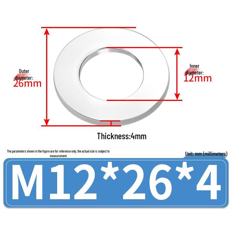 Jin Juntai Толстая и тонкая плоская шайба из нержавеющей стали, круглая M10-M36