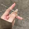 Новые Безрамочные Очки для Миопии Ультралегкая Маленькая Оправа Блокировка Синего Света Защита Глаз Диоптрии до -4 0 Модные Универсальные