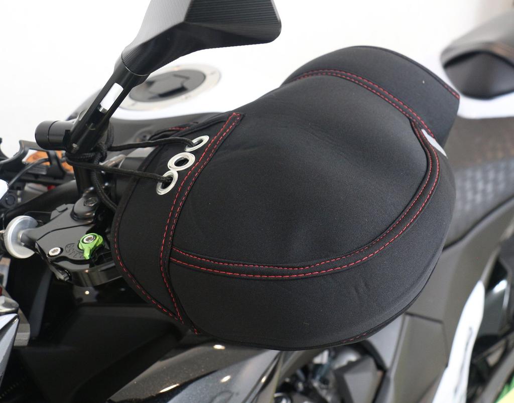 Водонепроницаемая и неопреновая накладка на руль мотоцикла SKT Industries, холодостойкая WNHC-03-SKT (Черный/черный)