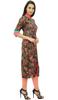 Bimba Women Pashmina Blend Straight Kurta Floral Kurti 3 4 Sleeve with
