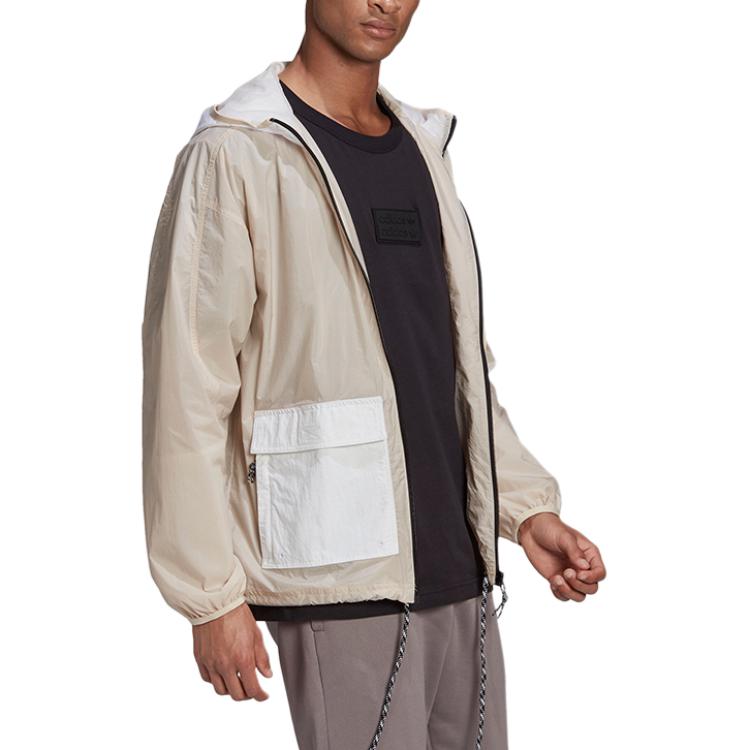 adidas Куртки Мужские Абрикосовые С капюшоном Тонкие Другие GN3343