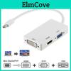 Мини DisplayPort к HDMI DVI VGA 3-в-1 адаптер с чипсетом для Macbook Pro Air для настройки нескольких мониторов