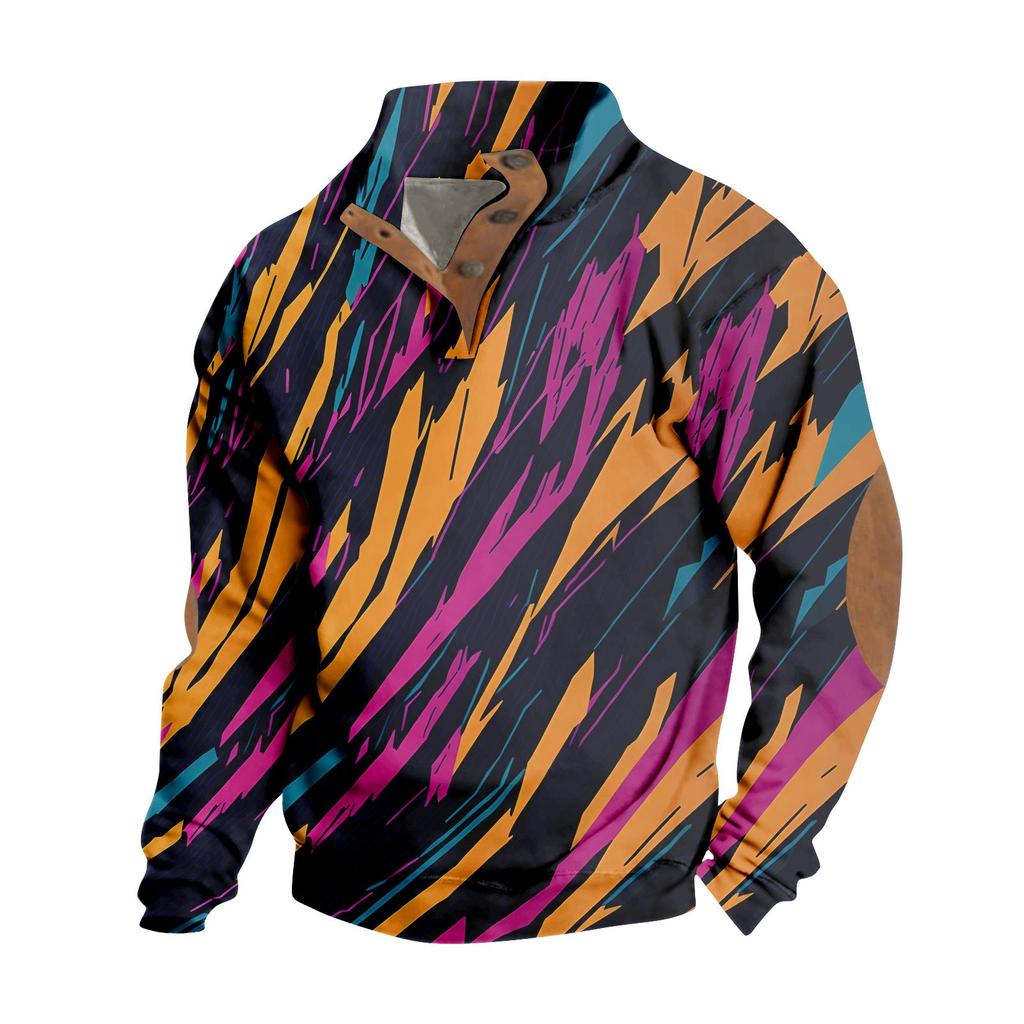 Весенне-осенняя мужская толстовка с воротником-стойкой на открытом воздухе, повседневные свитера, топы