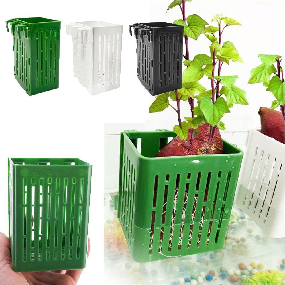 Водные растения Ландшафтный аквариум Гидропонная посадка Корзина для аквариума Плантаторы для аквариума