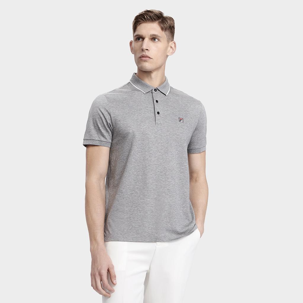 FILA Polo Shirt Men's Light Black Gray F11M321106FMG