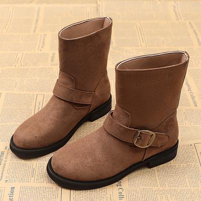 Ботильоны для женщин на плоской подошве Модная обувь Замшевые ботинки челси Зимние ботинки челси для ходьбы Новые Уютные Готические Женские Ботинки