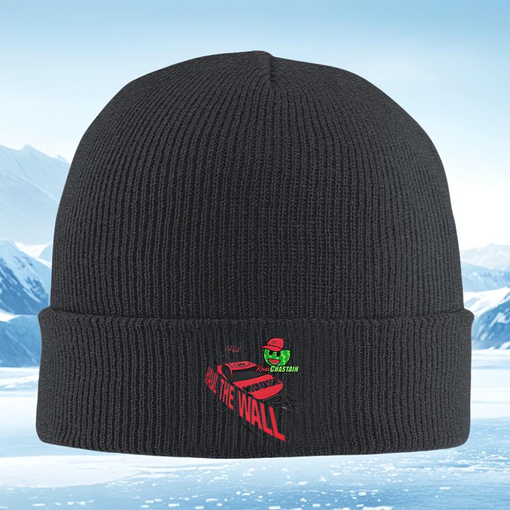 Race car watermelon hat text design Men Women Unisex Knitted Hat Beanie Pullover Cap Winter Thermal Warm Christmas Outdoor Cycli