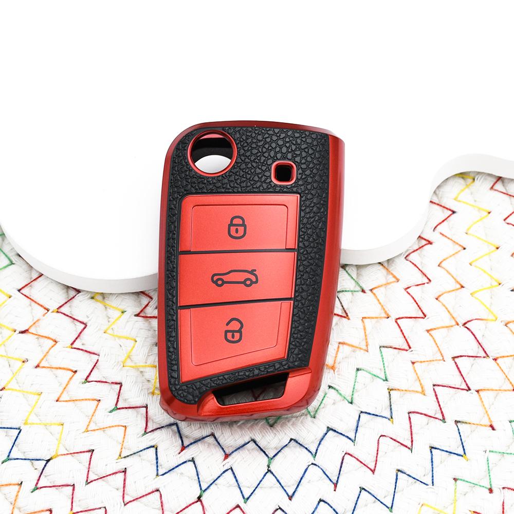 Кожаный TPU Стиль Чехол Брелок Держатель Для Seat Ateca Leon Fr 2 Ibiza Чехол Для Ключей Автомобиля Для Vw Volkswagen Golf 7 Mk7 Tiguan Mk2