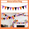 Хэллоуин Баннер из треугольных флажков, Тканевый треугольный разноцветный флажок для украшения вечеринки