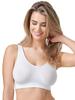 Soft Women's Bra Without Wires and with Smooth Cups in White Soft Women's Bra Without Wires and with Smooth Cups in White