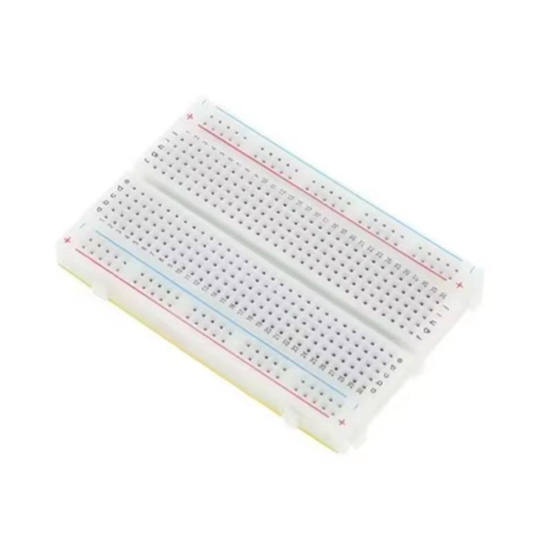 400 Tie Points Mini Solderless Breadboard for DIY PCB Test Universal Protoboard Prototyping Lab Kit for Electronics Engineering Learning Practice