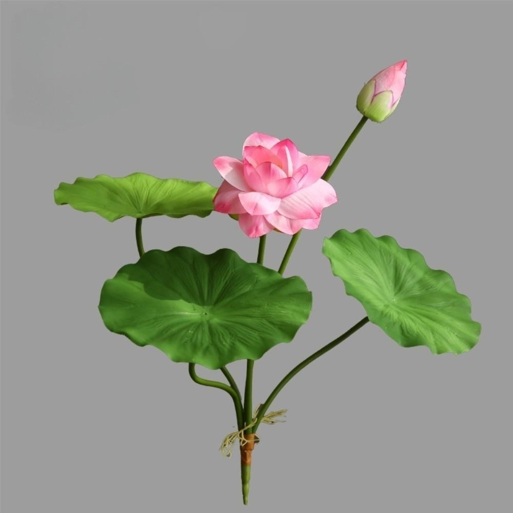55cm Silk Lotus Flower Zen Spirit Fake Flowers Artificial Flower Branch Outdoor Garden Decor