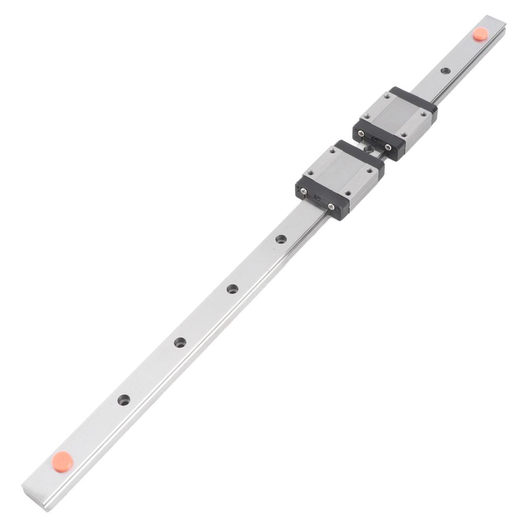 1pc 400mm 15.7in Steel High Precision Miniature Linear Sliding Rail Guide with 2 Block