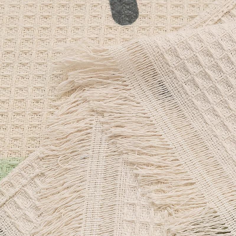 Высококлассный чехол для дивана из хлопка и льна, новое противоскользящее диванное полотенце и всесезонный универсальный коврик для дивана, защищающий от кошачьих царапин.