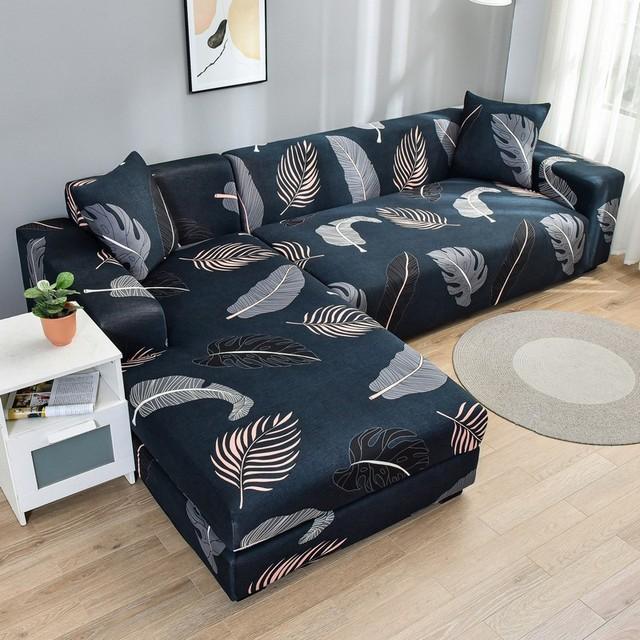 Sectional Sofa Covers Stretch Couch Slipcovers For L Shape Sectional Couch Chaise Sofa Furniture Protector Covers