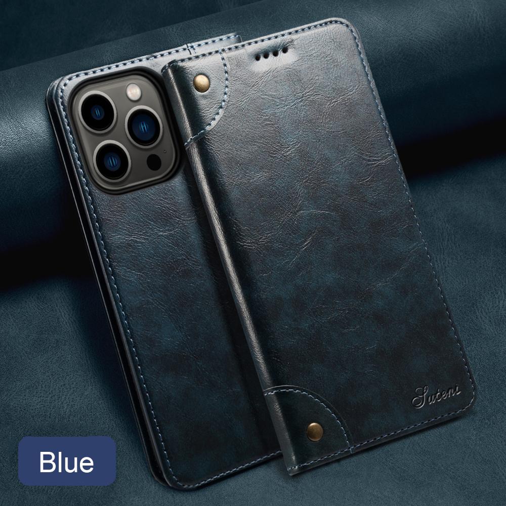 Чехол-кошелек из кожи для iPhone 16, 15, Pro, Max, 16E, 14 Plus, 11, 12, 13 Mini с магнитным держателем для карт LS055