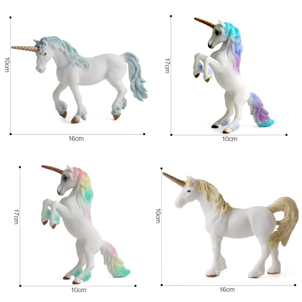 Unicorn Animal Model Figurine Pvc Static Display Toy For Home Decor