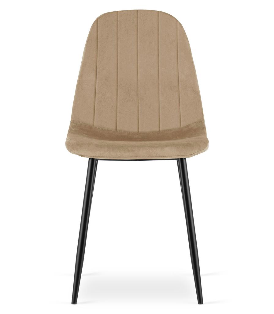 PADVA chair - velvet brown / black legs x 2
