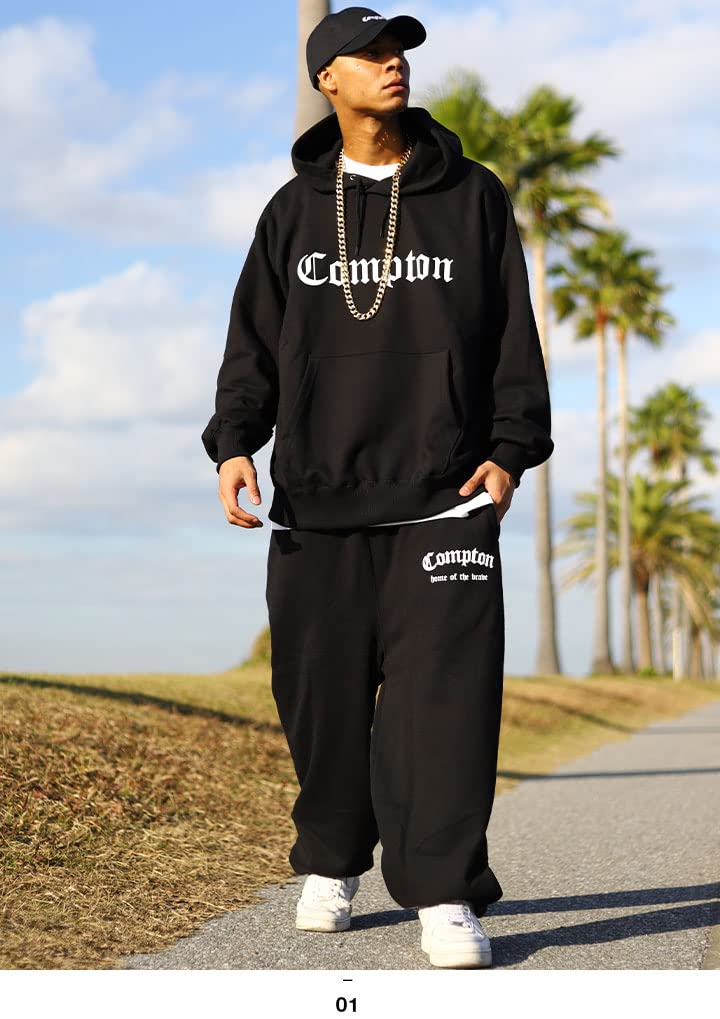 Топ с длинным рукавом и низ Ace Flag Compton, хип-хоп, оверсайз, уличный стиль, размер XL, черный, мужской комплект, B-boy, хоп, силуэт, худи, танцы, стиль,