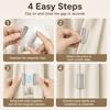 10/20 Pairs Stainless Steel Magnetic Curtain Closure Clips No Drill Light Blocking Fasteners for Bedroom & Living Room