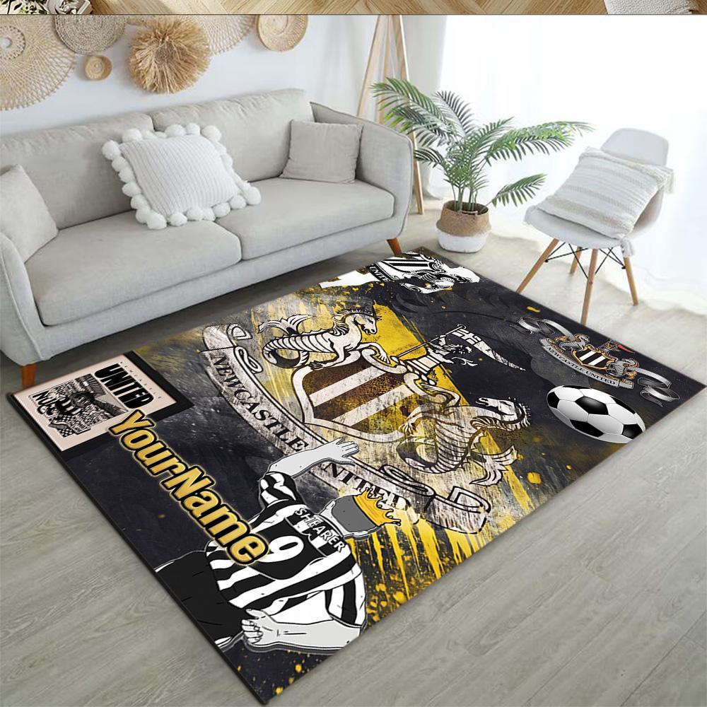 Newcastle 9 Customized Name Floor Mat Suitable for Entryway Playrooms Decorate room Balcony Antislip Carpet Anime Office Decor Gift for Festivals