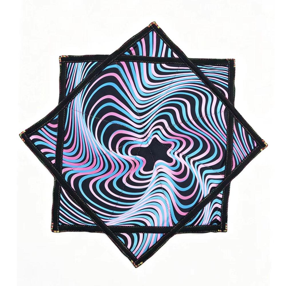 Dapo Flow Colorful Octagonal Yangge Dance Handkerchief for Electronic Music Festival