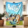 Bluey Print Blanket - Soft & Comfortable, for Bedroom, Travel, Sofa, Home Decoration - Birthday Christmas Gift for Friend