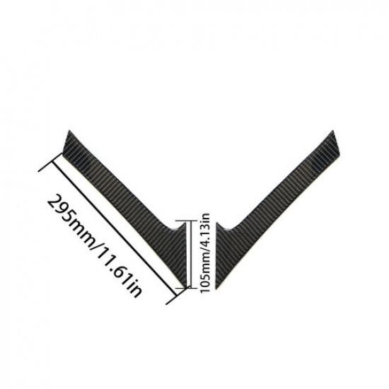 2Pcs Carbon Fiber Interior Rear Door Pull Cover Trim For Toyota Camry 2007-2011