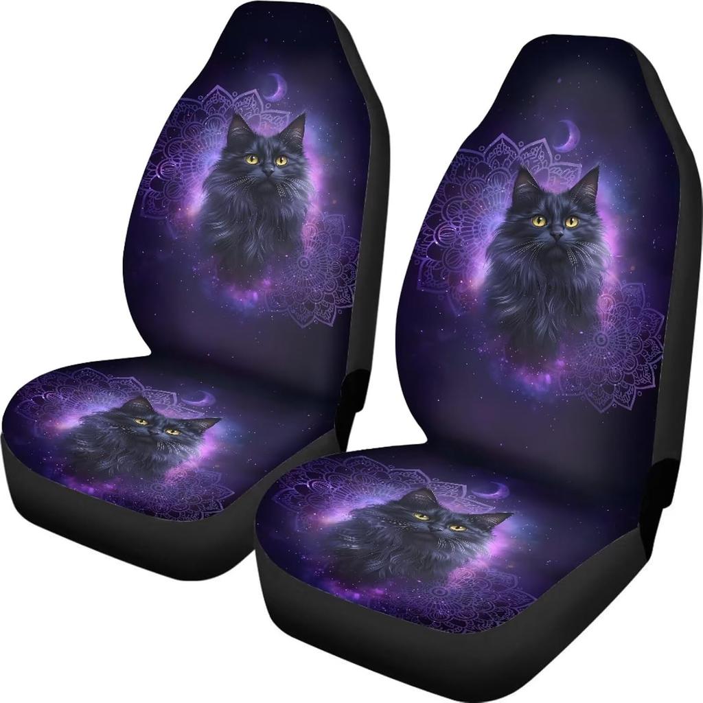Talayituse Boho Dragonfly Print Car Seat Covers Set of 2, Breathable Front Bucket Seats Protector Auto Interior Accessories Decor Universal for Truck