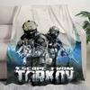 1PC Escape Tactical Camouflage Military Uniform Mask Perfect All Seasons Soft Comfortable Blanket Suitable Sofa Office Outdoor Travel Home Use
