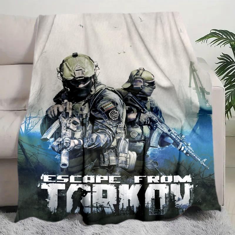 1PC Escape Tactical Camouflage Military Uniform Mask Perfect All Seasons Soft Comfortable Blanket Suitable Sofa Office Outdoor Travel Home Use