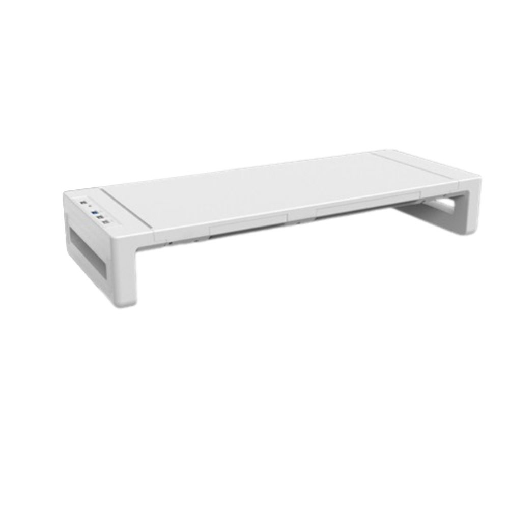 RGB Lights Monitor Stand Riser with USB USB 3.0 & 2.0 Hub with Storage Drawer Computer Display Stand Phone Holder Foldable