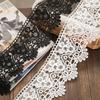 Lace Ribbon Black 2yards White Water Soluble Sewing Accessories 12cm Wide Hollow Flower Embroidery Fabric Needlework Diy Crafts