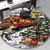 1pc Christmas Express Chair Mat - Anime Cartoon Design, Non-Slip Carpet for Office Chair, Festive Gift, Seasonal Decor, Suitable for Living Room, Bedr