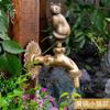 Retro Garden Faucet Antique Brass Kindergarten Wall Mount Animal Cold Water Faucet Basin Faucet