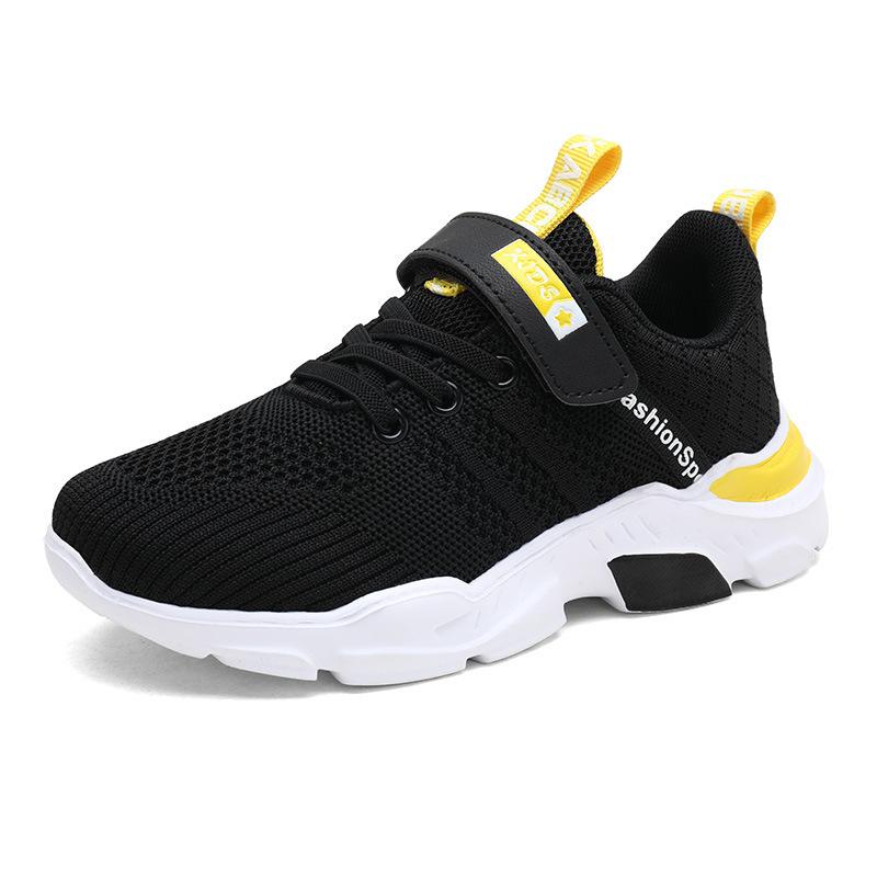 Cross-border Children's Shoes Children 6-12 Years Old 2024 Spring and Autumn Breathable Mesh Sneakers Fashionable and Versatile Student Running Shoes
