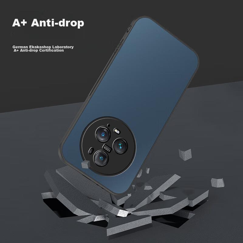 Phone Case for Honor Magic5 Pro, Frosted Full Coverage Ultra-Thin Shockproof Anti-Fingerprint Personalized - Deep Sea Blue